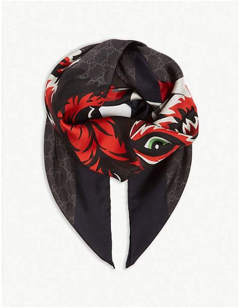 gucci wolf scarf|gucci scarf unisex.